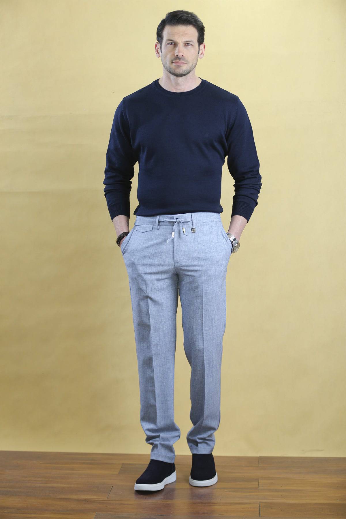 The caravan crewneck(Navy)
