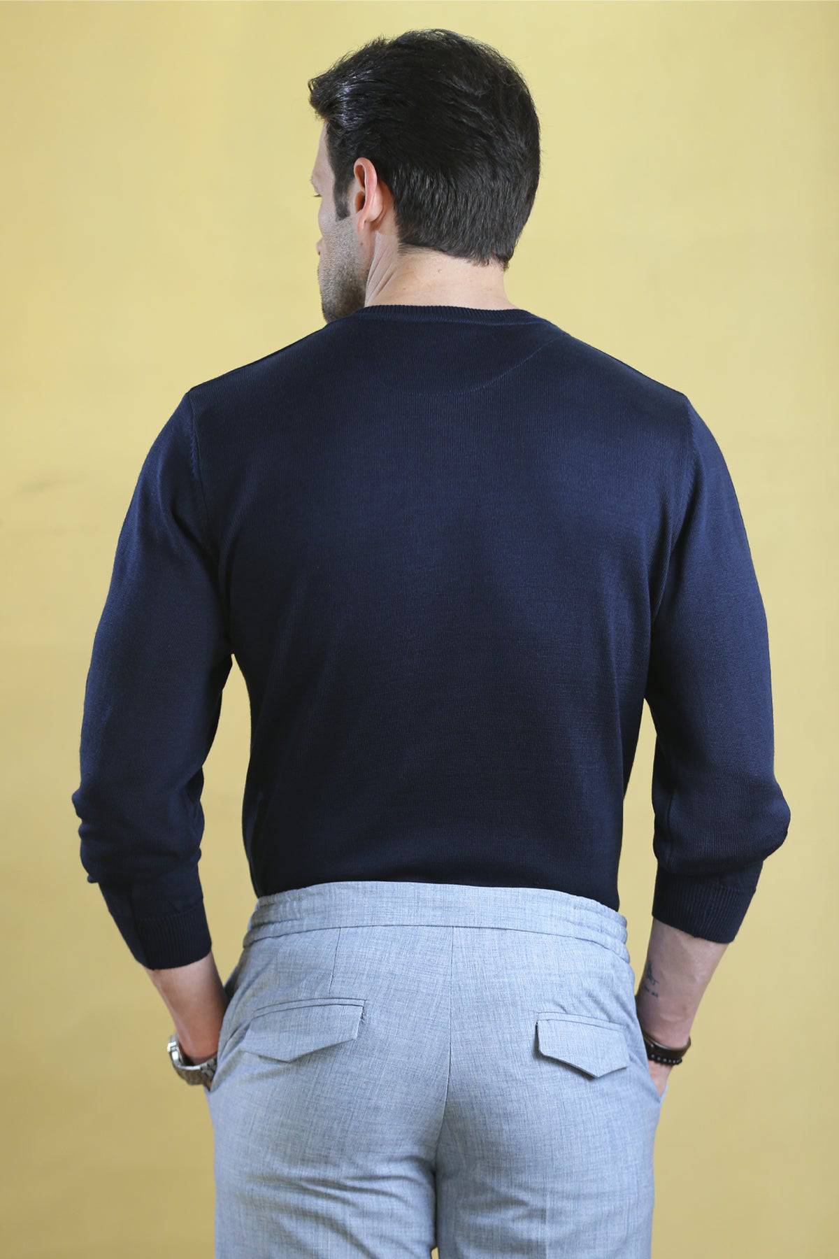 The caravan crewneck(Navy)