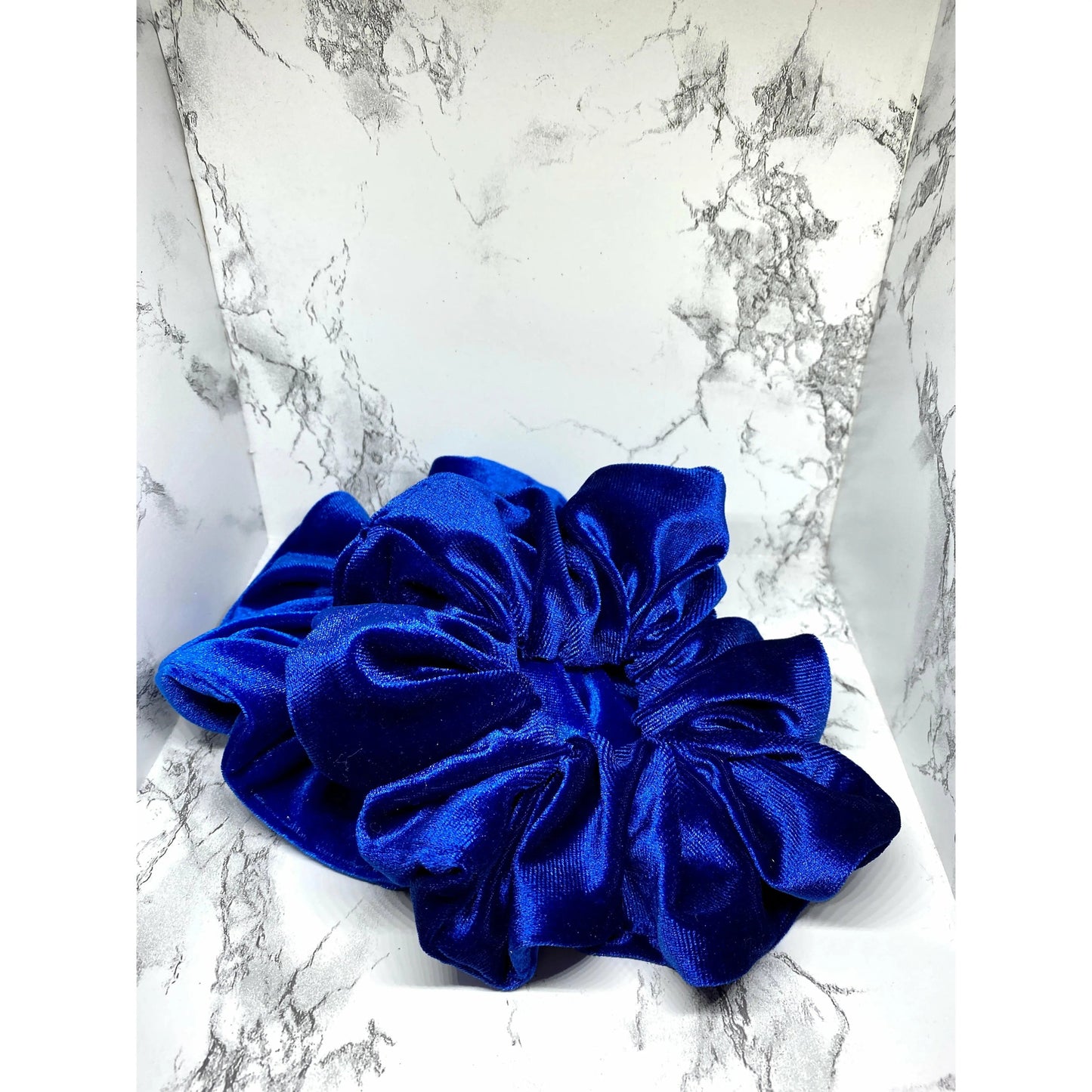 Royal Blue Velvet Scrunchie