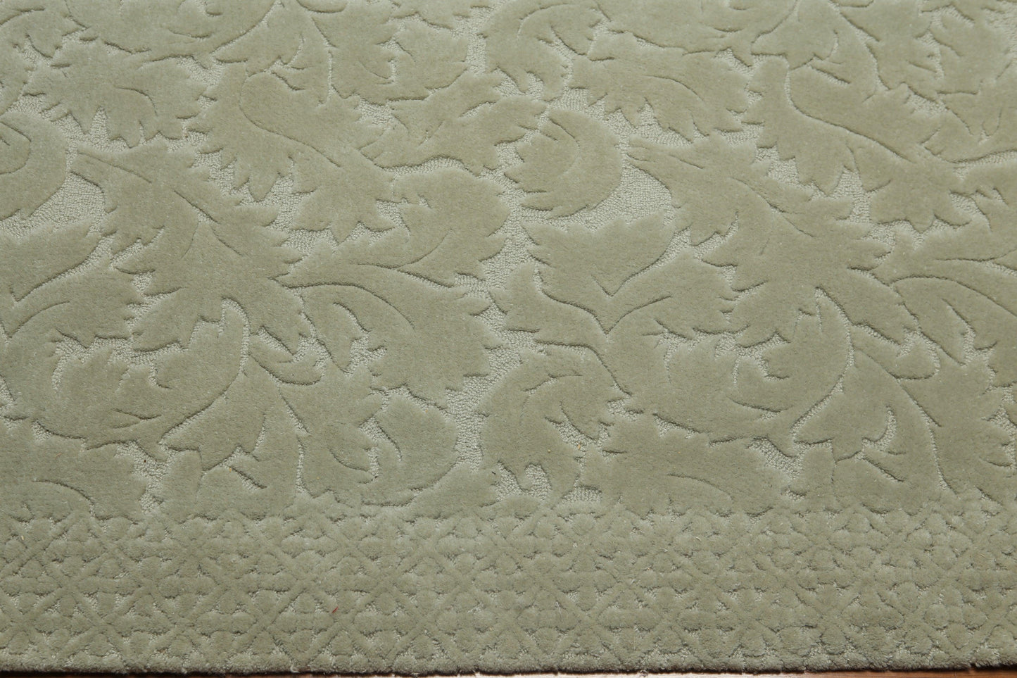 5'8" x 8'9" Machine Made High Low Modern Oriental Wool Rug Gray Tone on Tone Color-3