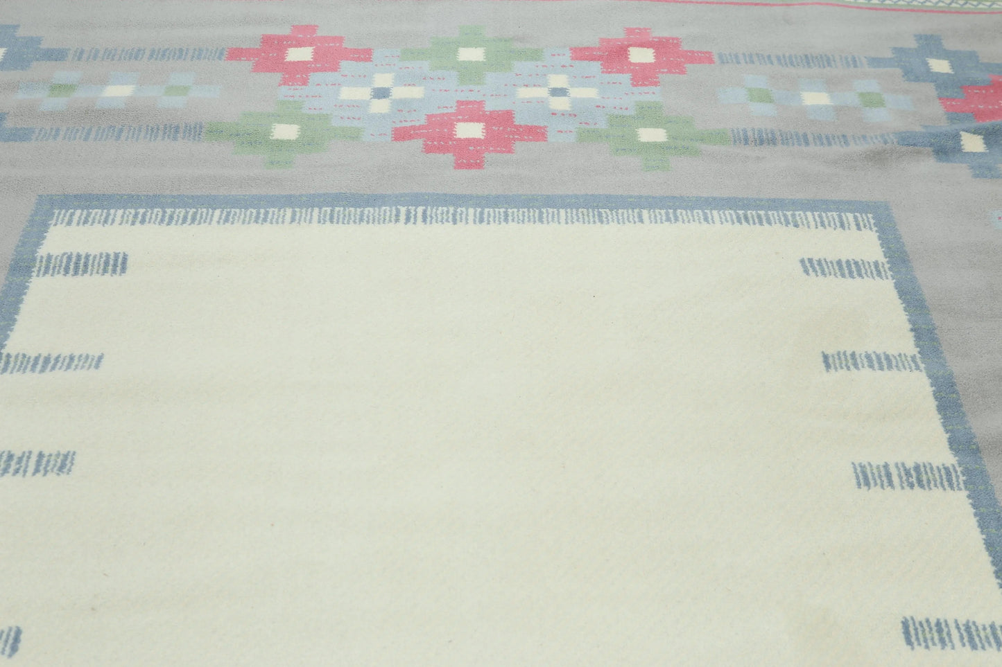 8x10 Ivory Machine Made Southwestern 100% Wool Oriental Area Rug-2