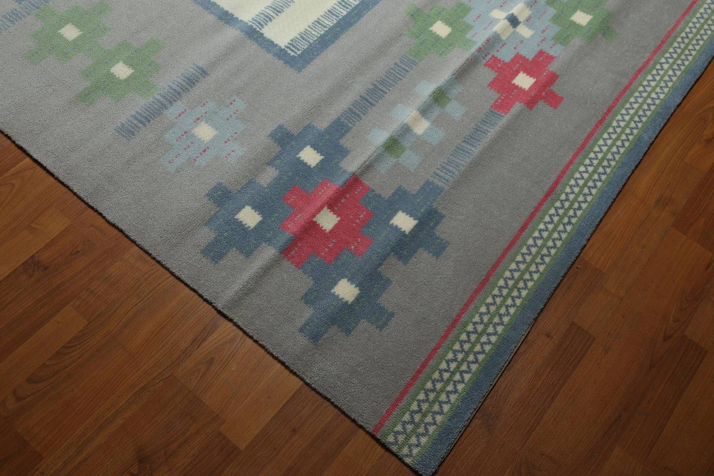 8x10 Ivory Machine Made Southwestern 100% Wool Oriental Area Rug-4