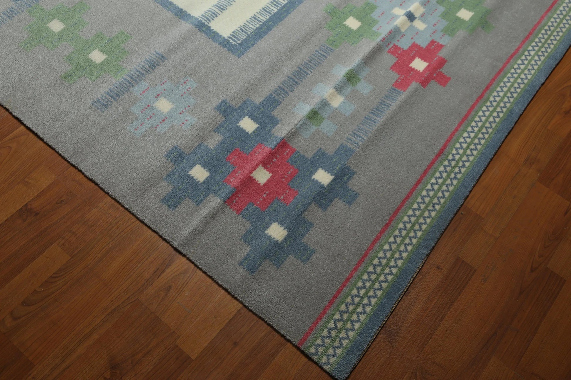 8x10 Ivory Machine Made Southwestern 100% Wool Oriental Area Rug-4