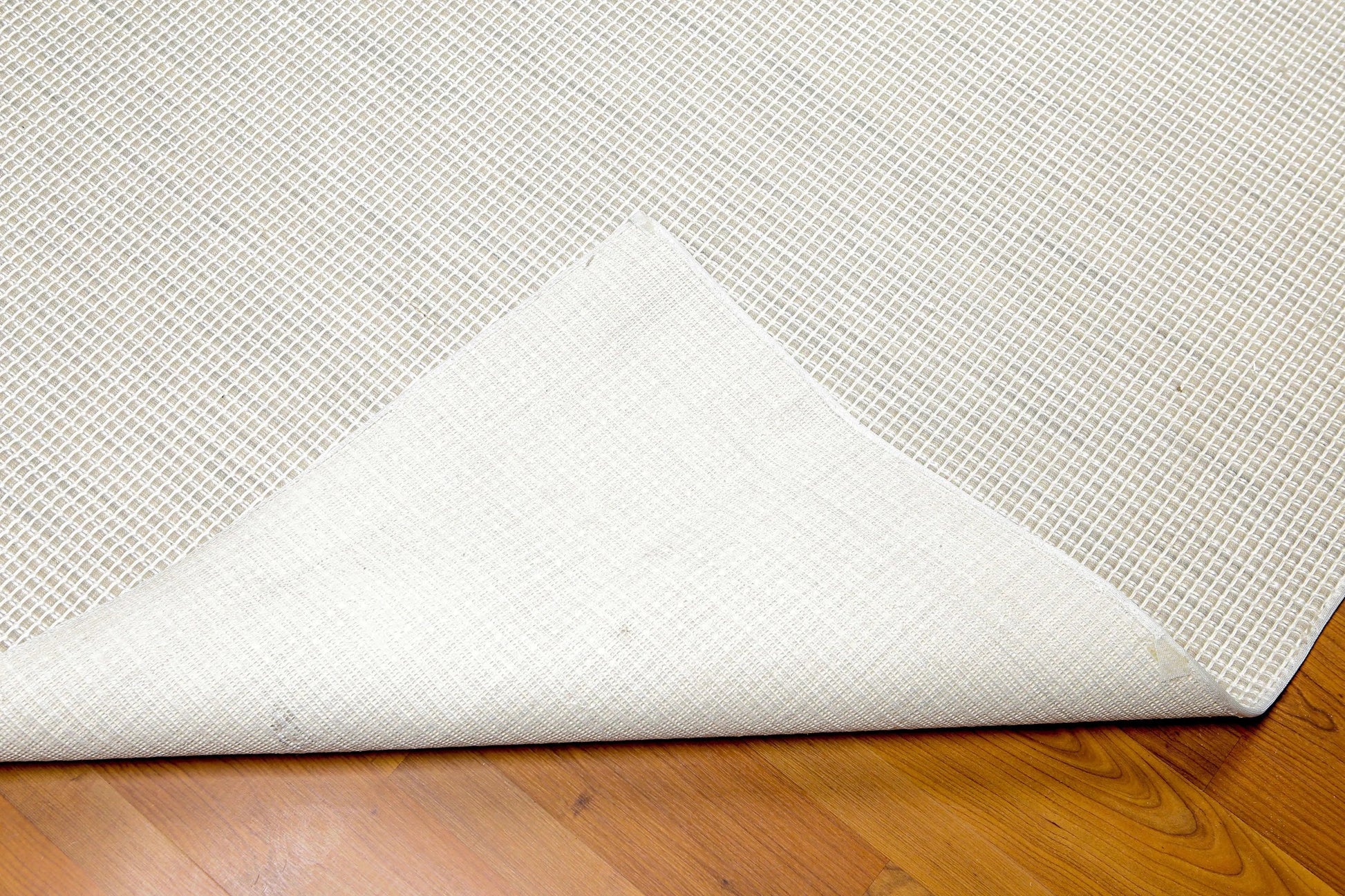 4' x 6' Handmade Textured Geometric 100% Wool Flat Pile Area Rug 4 x 6 Beige-3