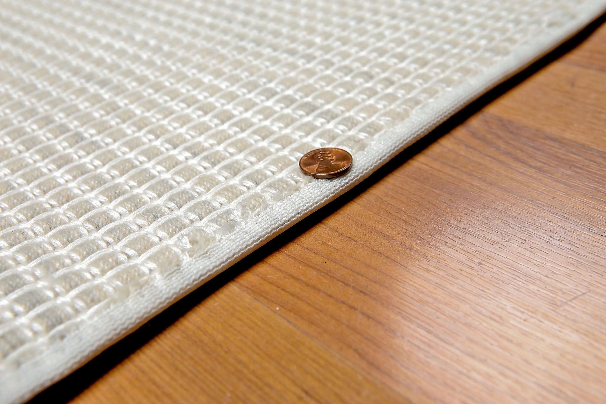 4' x 6' Handmade Textured Geometric 100% Wool Flat Pile Area Rug 4 x 6 Beige-4