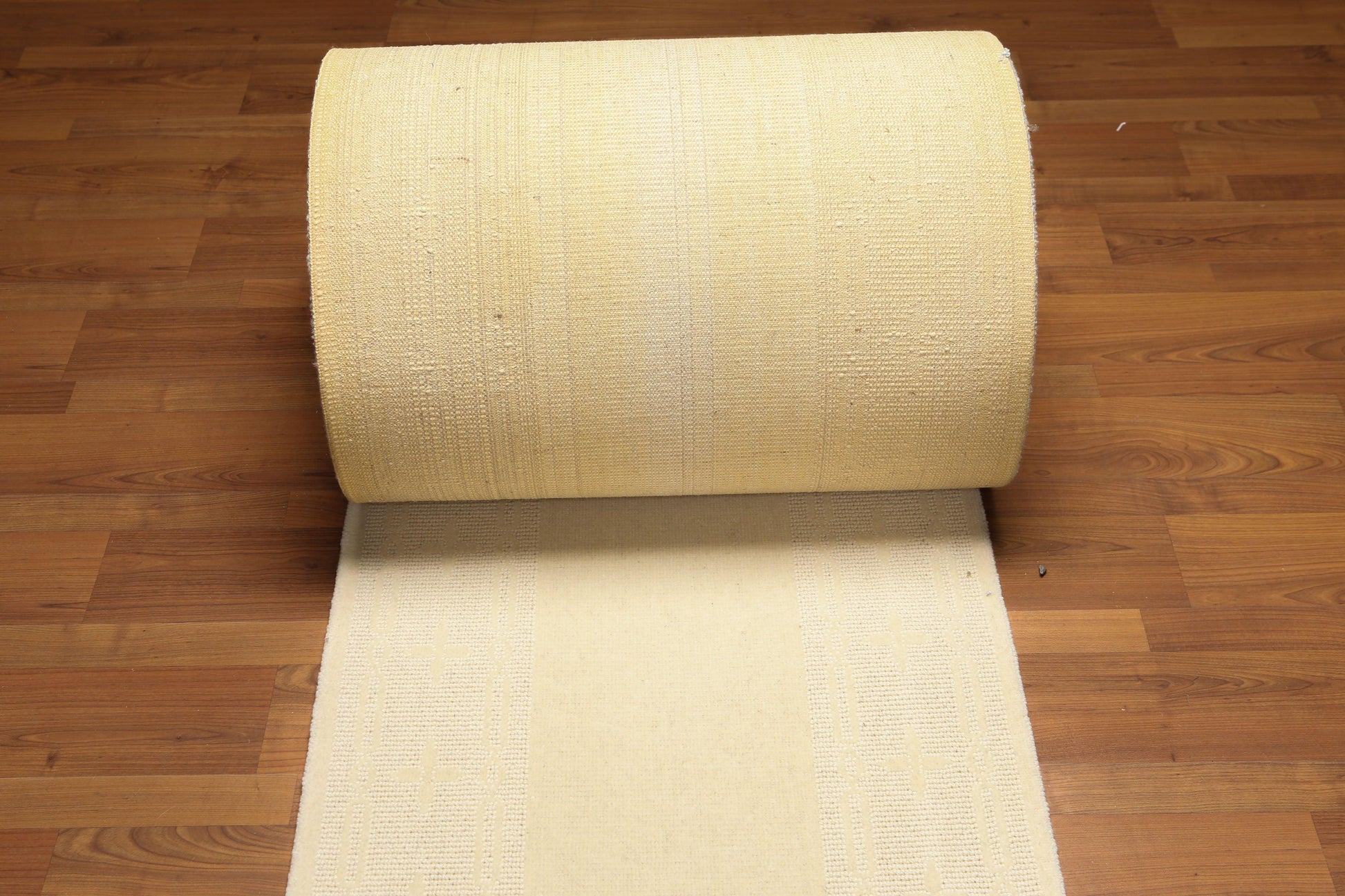 2'4" x 74' Modern Palace Size Runner 100% New Zealand Wool Area Rug Ivory-1