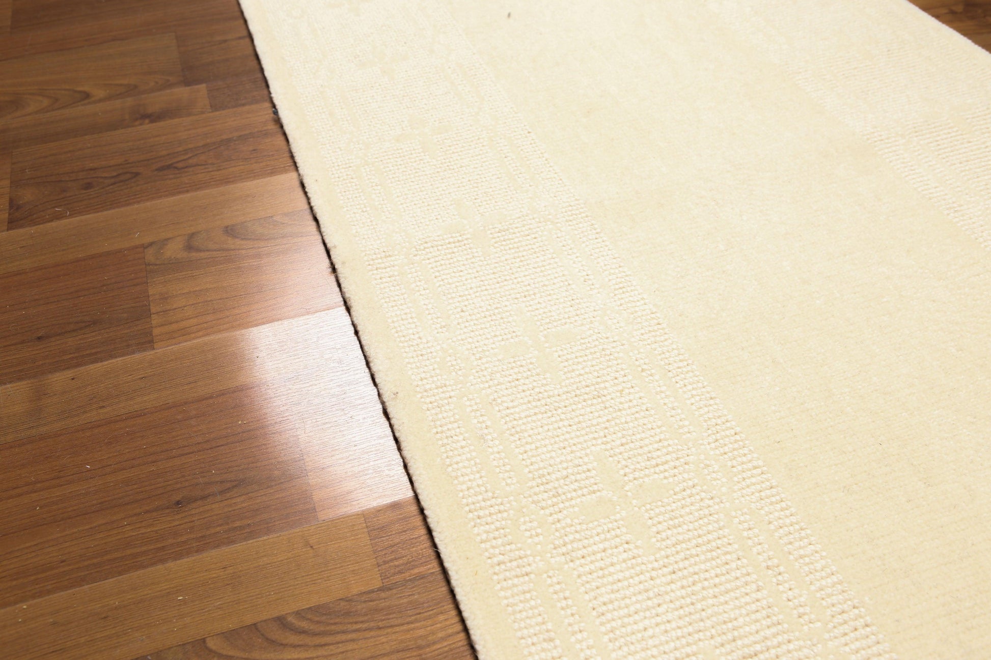 2'4" x 74' Modern Palace Size Runner 100% New Zealand Wool Area Rug Ivory-4
