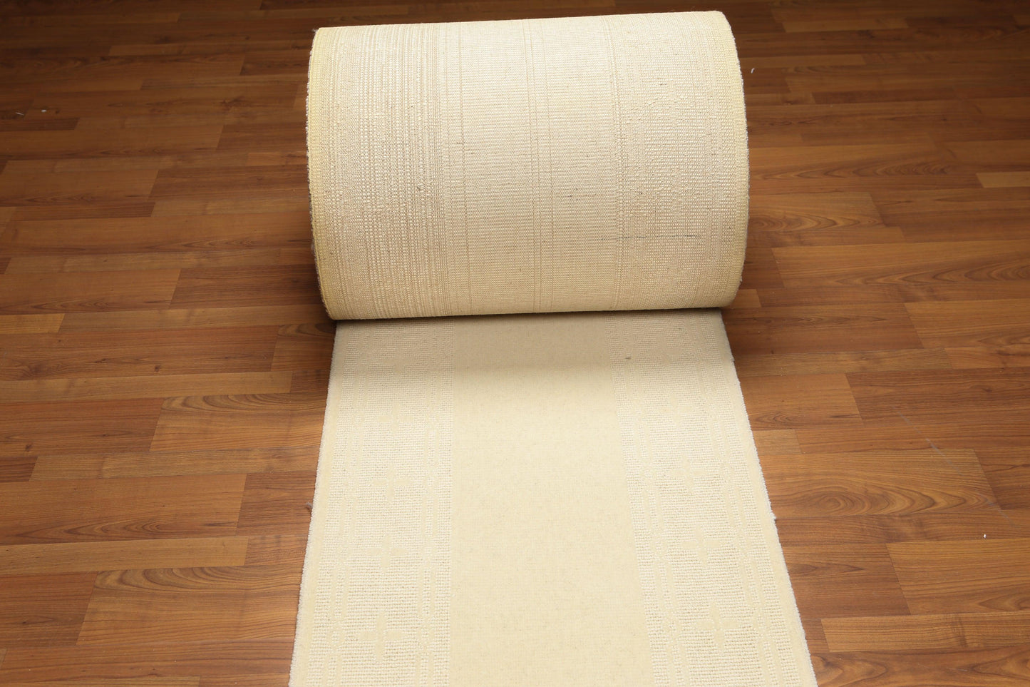 2'4" x 94' Palace Size Runner 100% New Zealand Wool Area Rug Ivory-1