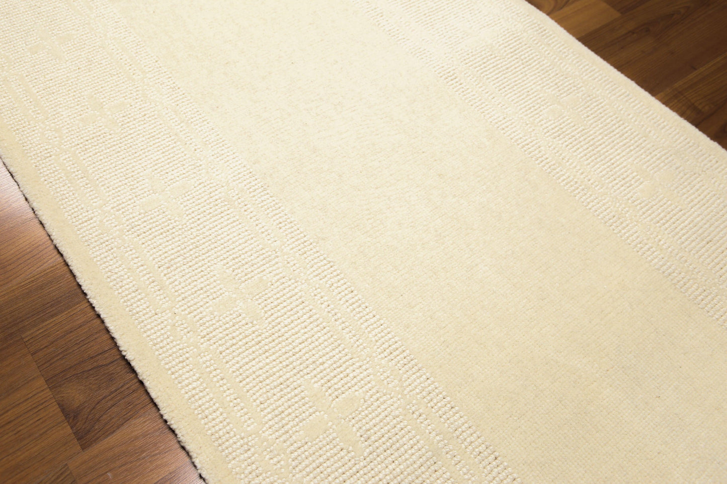 2'4" x 94' Palace Size Runner 100% New Zealand Wool Area Rug Ivory-4