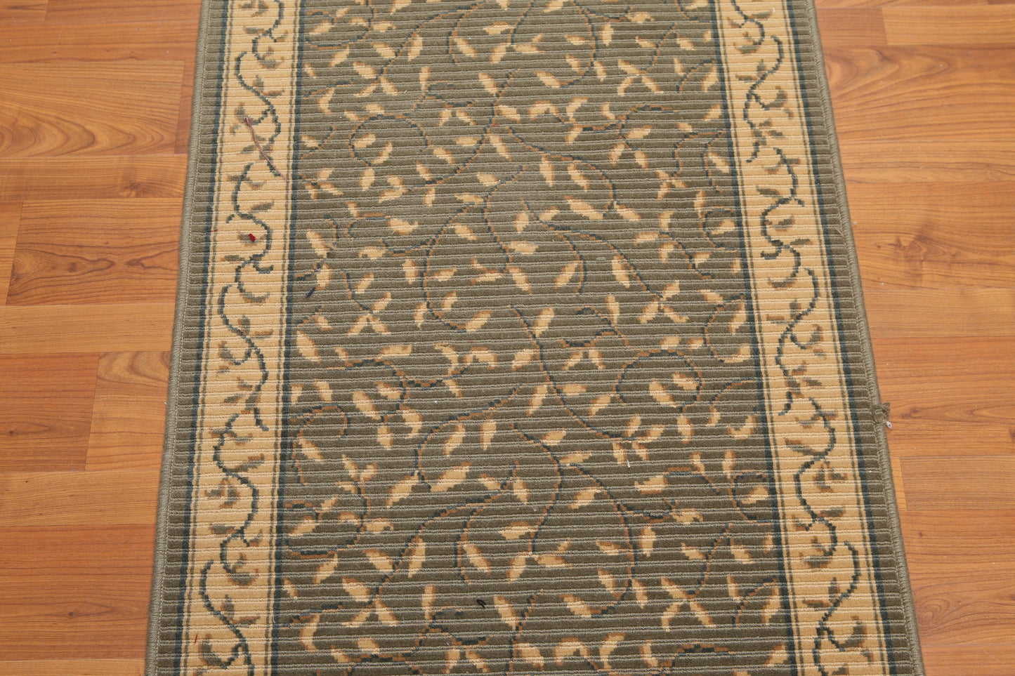 2'6" x 18' Palace Size Runner 100% New Zealand Wool Area Rug Olive-2