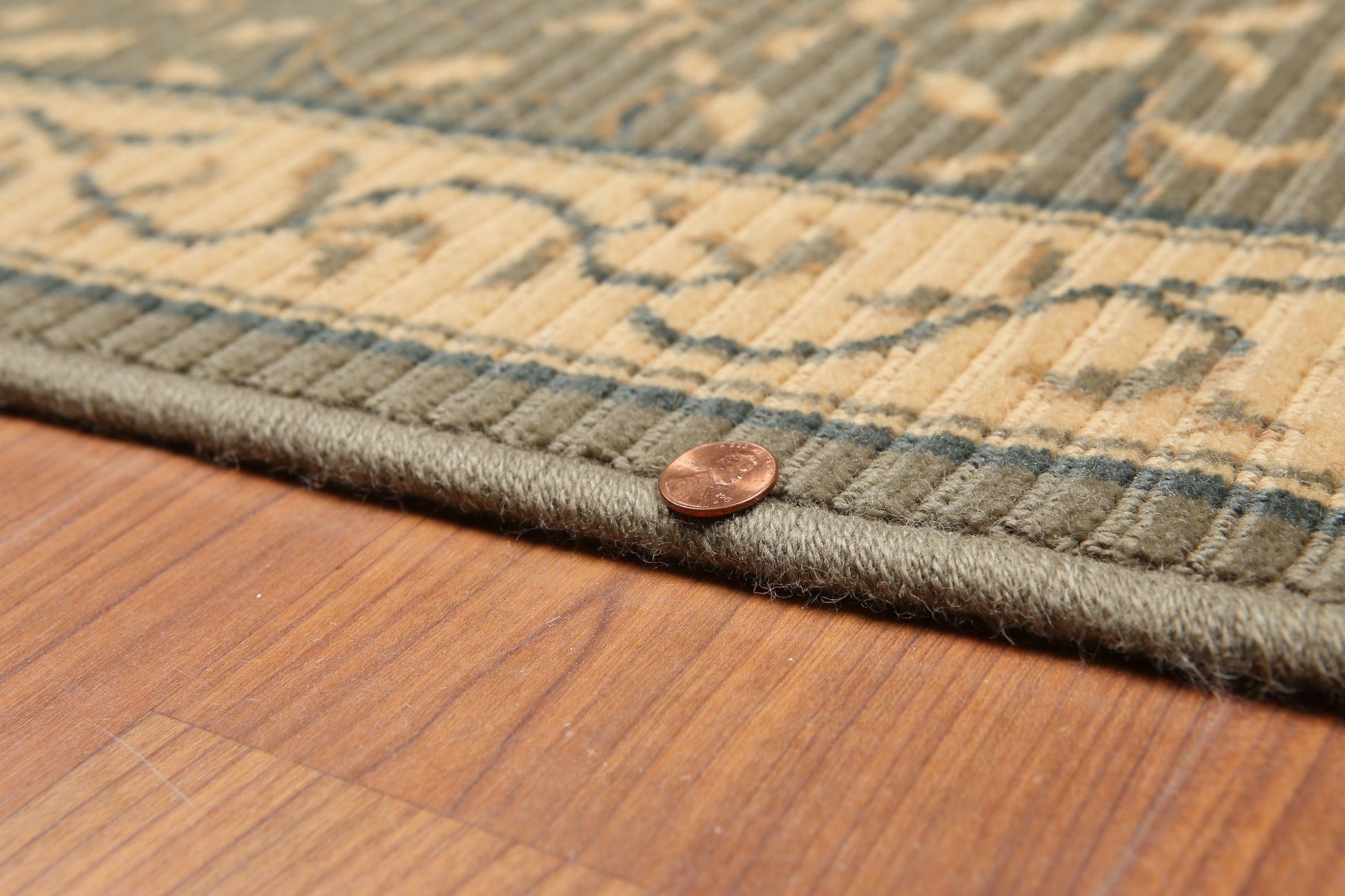 2'6" x 18' Palace Size Runner 100% New Zealand Wool Area Rug Olive-4