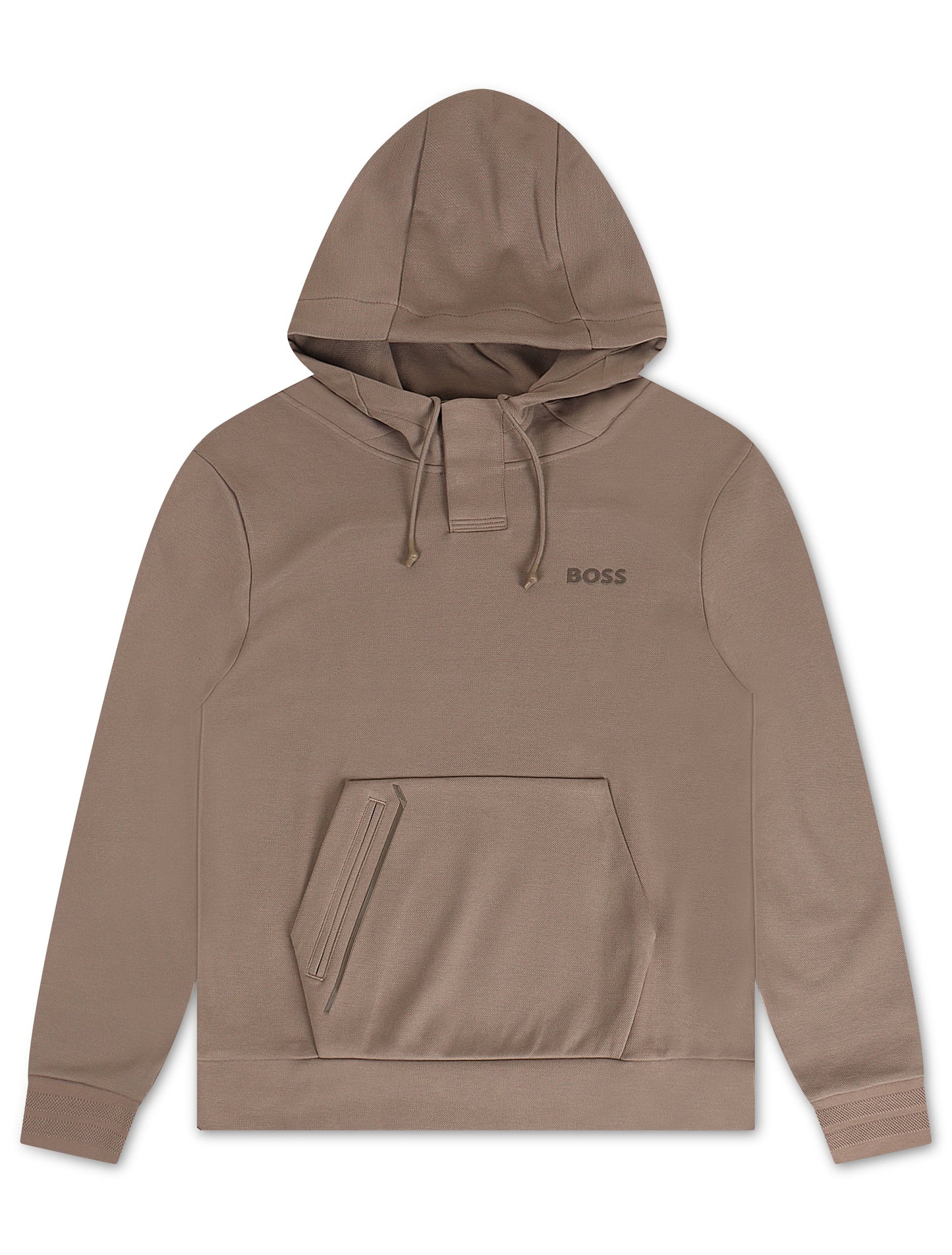 Boss Green Soody MIrror Hoodie - Coffee
