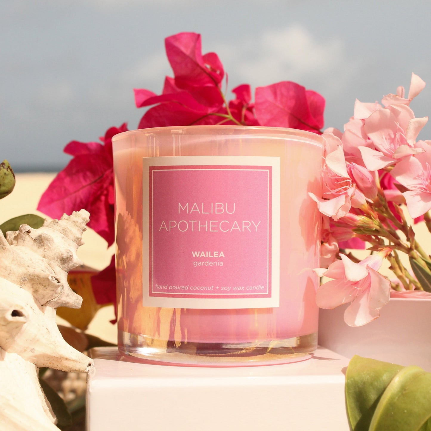 Iridescent Pink Candle