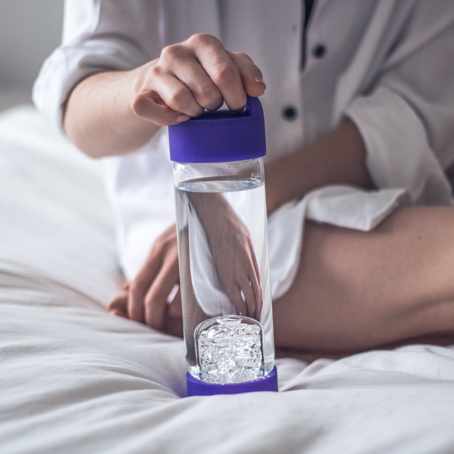 LOOP | Stylish Silicone Top & Bottom Cover for ViA Crystal Water Bottles