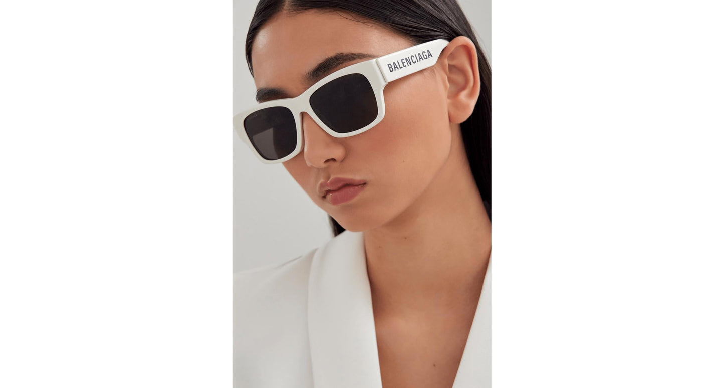 Balenciaga BB0262SA-003 Unisex Sunglasses – Recycled Acetate, 56mm