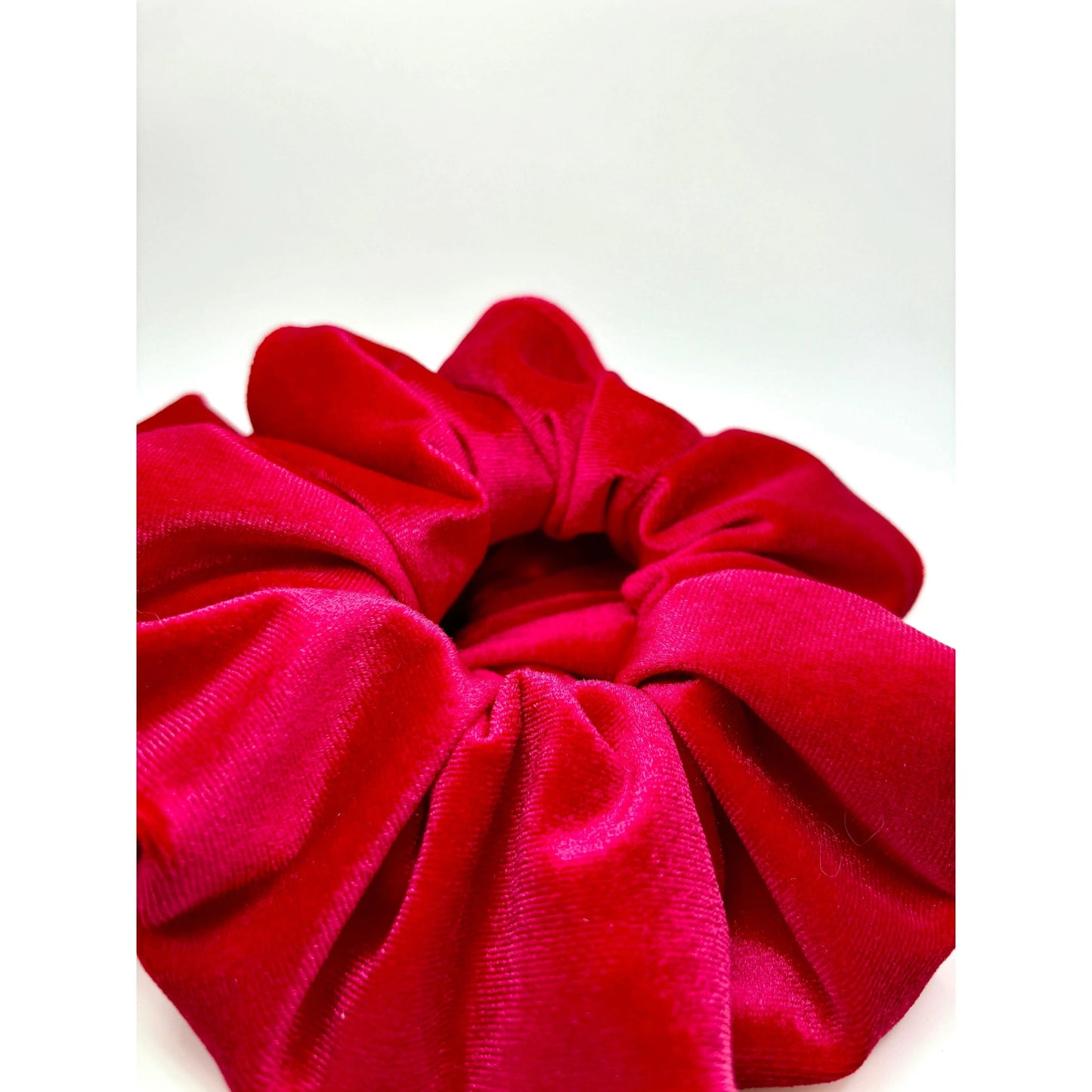 Cherry Velvet Scrunchie