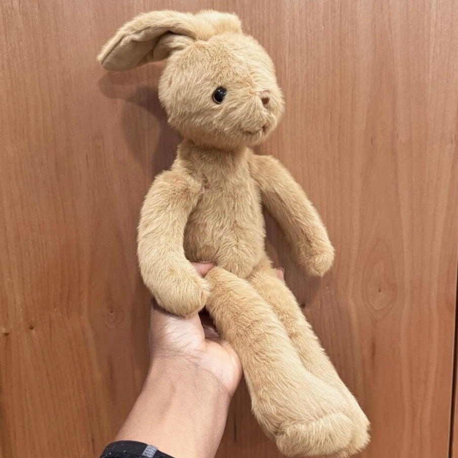 Long Ear Bunny Stuffed Animal - 14" Ultra Soft Plush | Cream