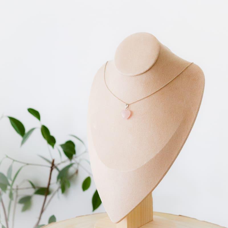 Rose Quartz Heart Pendant