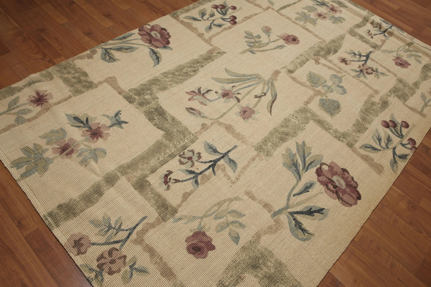 Hand Woven 100% Wool Traditional Oriental Area Rug Brown 6'x9'-2