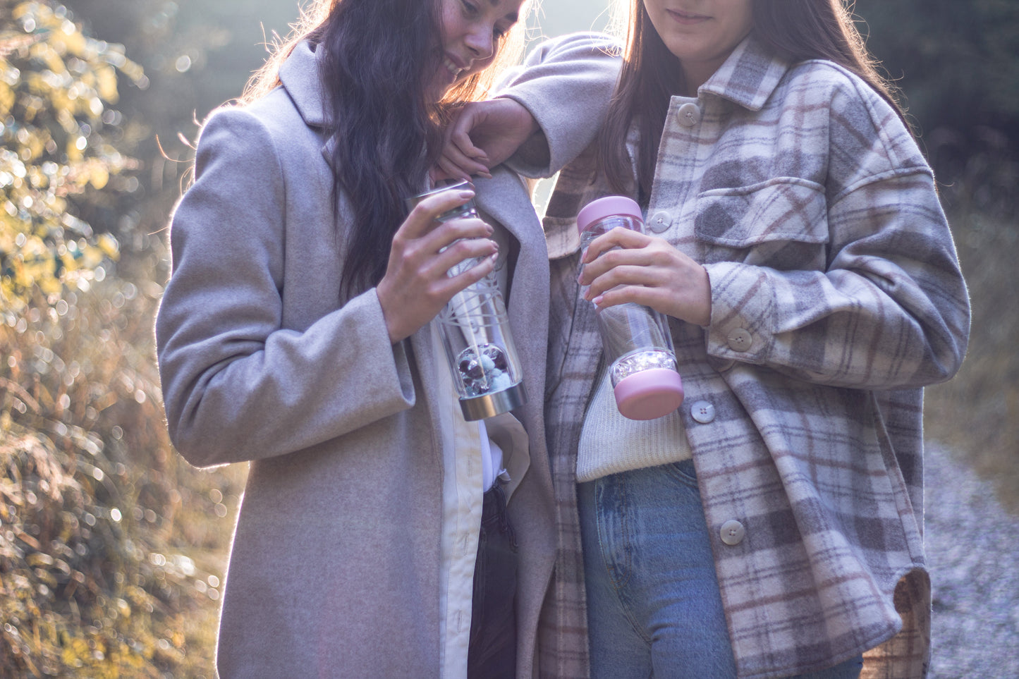 inu! ROSE | The Original DIY Crystal Water Bottle with Rose Quartz