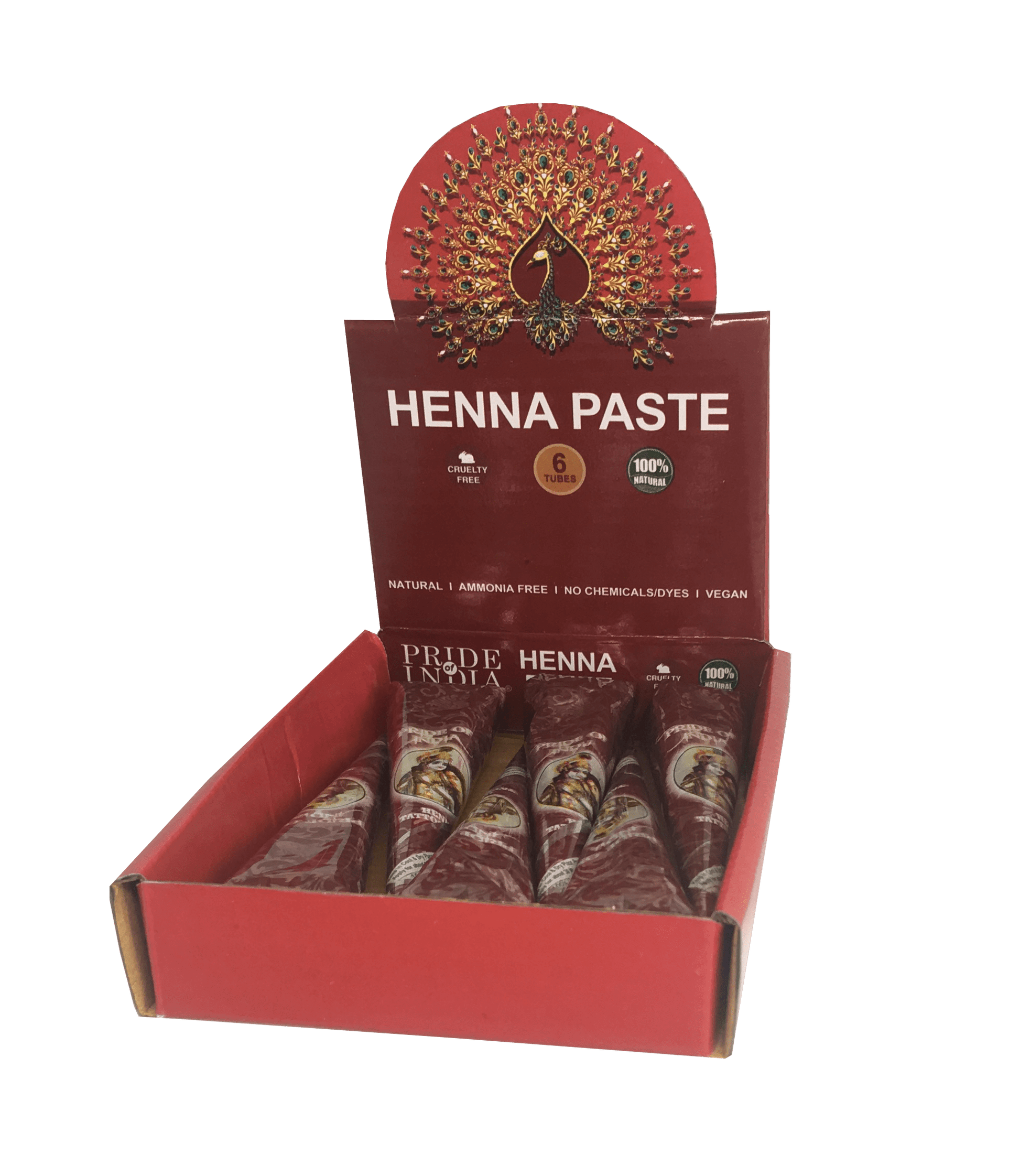 Herbal Henna Tattoo Mehendi Paste - BUY 3 GET 3 FREE  - 1.25oz Tube (100% Natural)-0