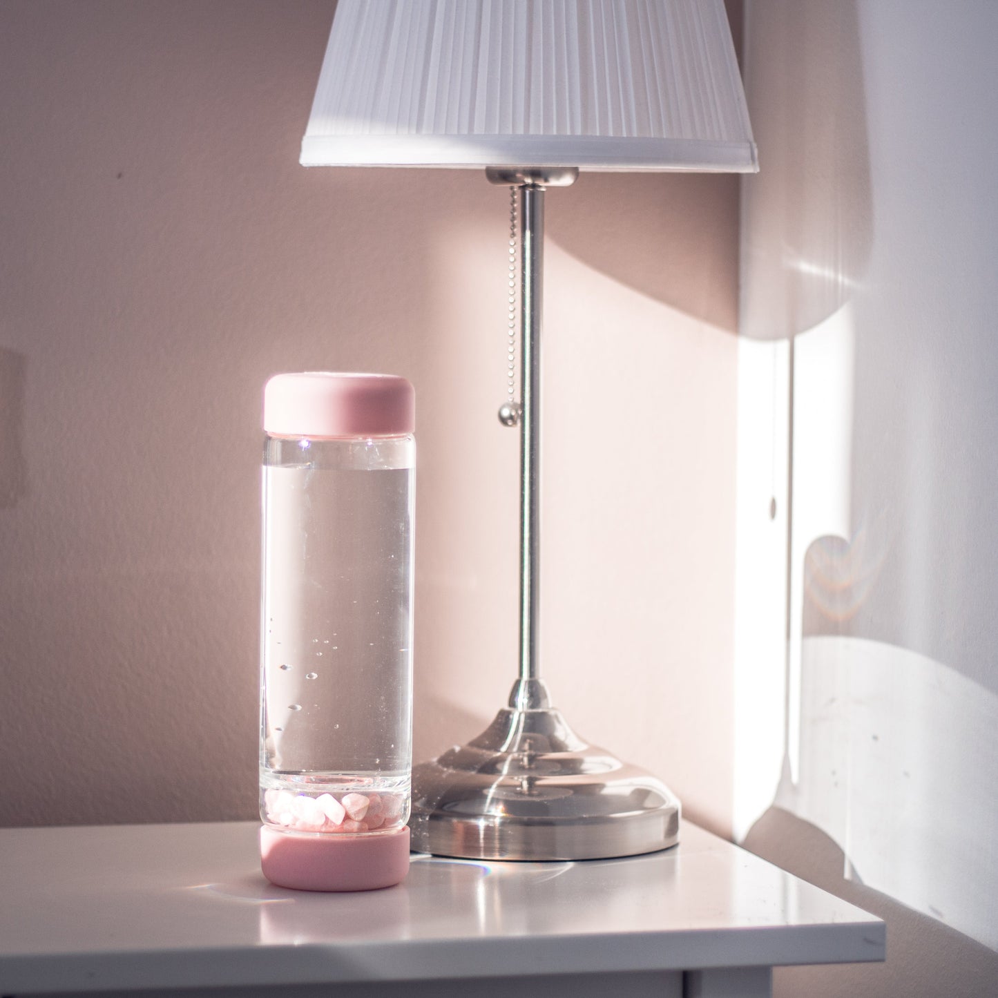 inu! ROSE | The Original DIY Crystal Water Bottle with Rose Quartz