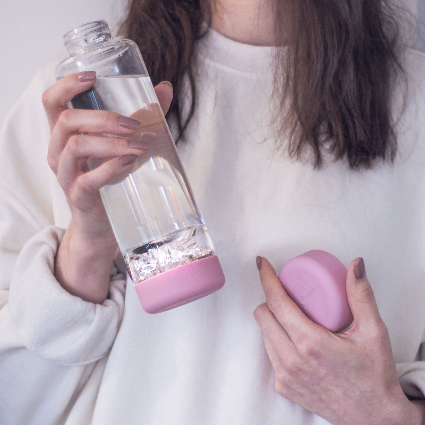 inu! CRYSTAL | The Original DIY Crystal Water Bottle with Clear Quartz