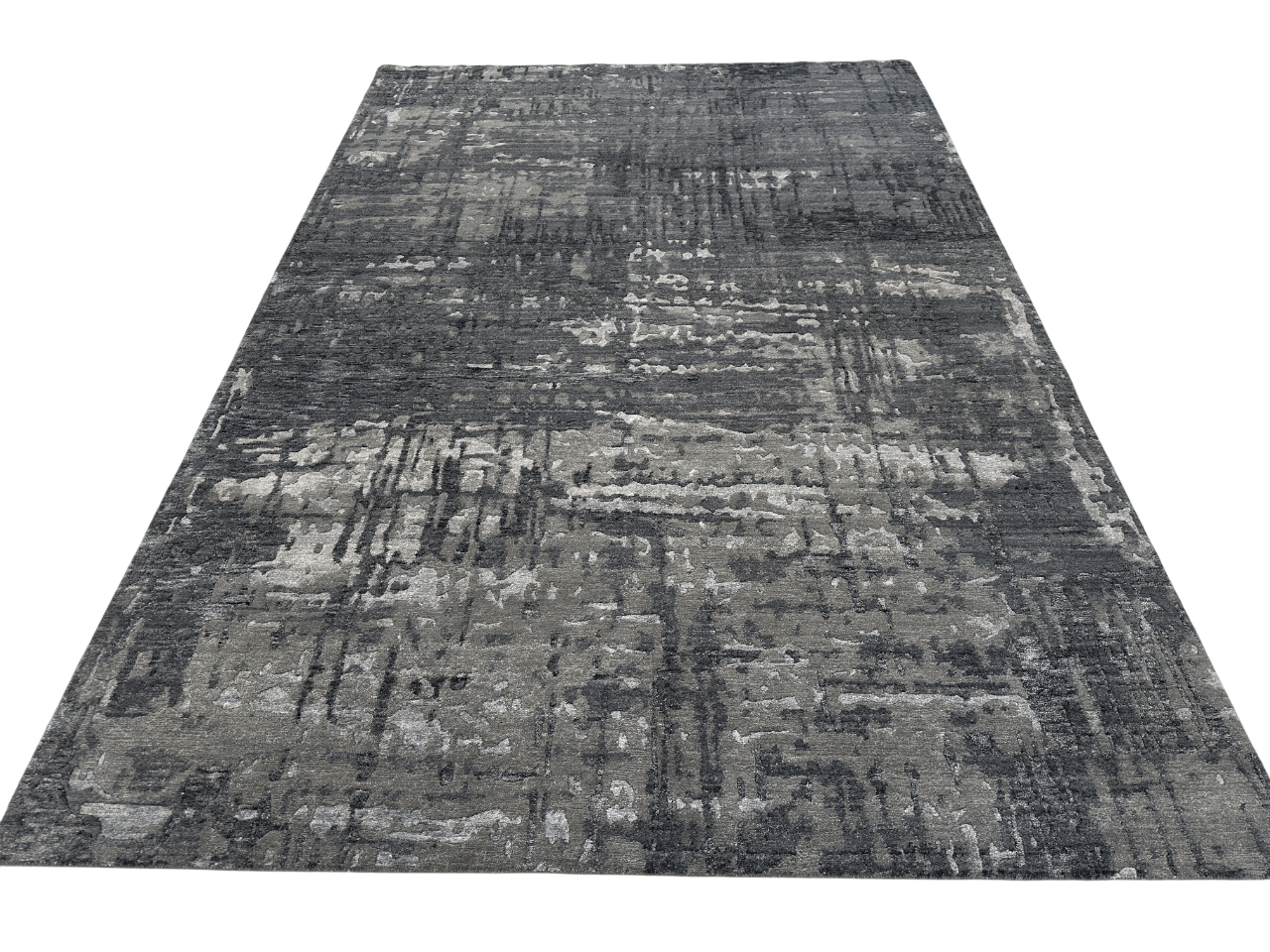 Modern, Carved Tibetan-Style 6x9 (dark gray)-3