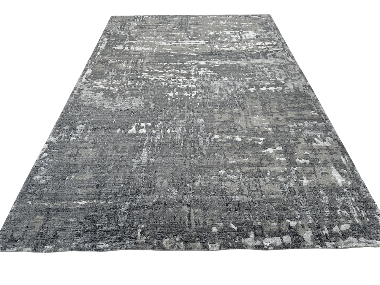 Modern, Carved Tibetan-Style 6x9 (dark gray)-4
