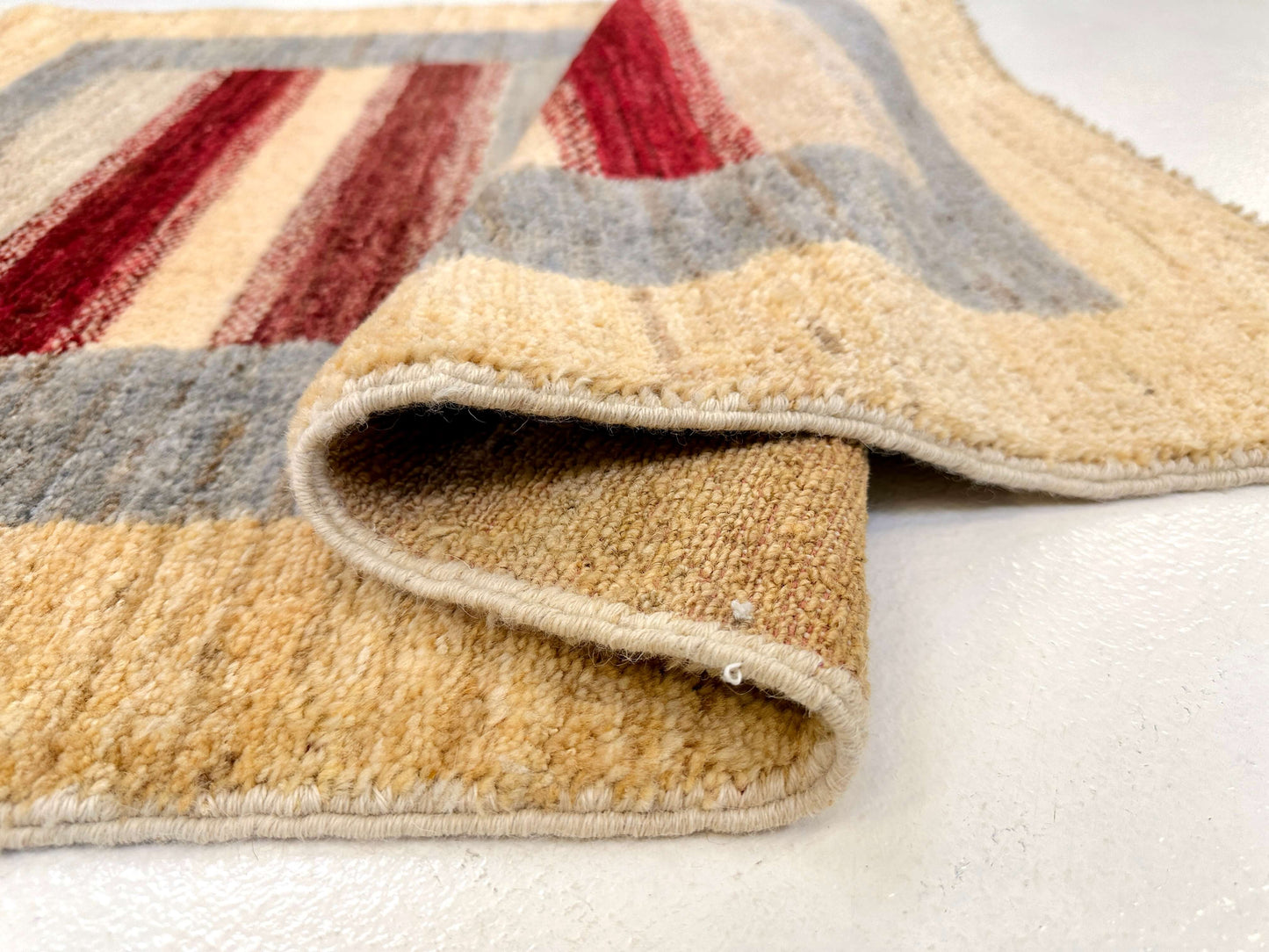 Gabbeh 2'08"x3'11" ivory/multicolor-4