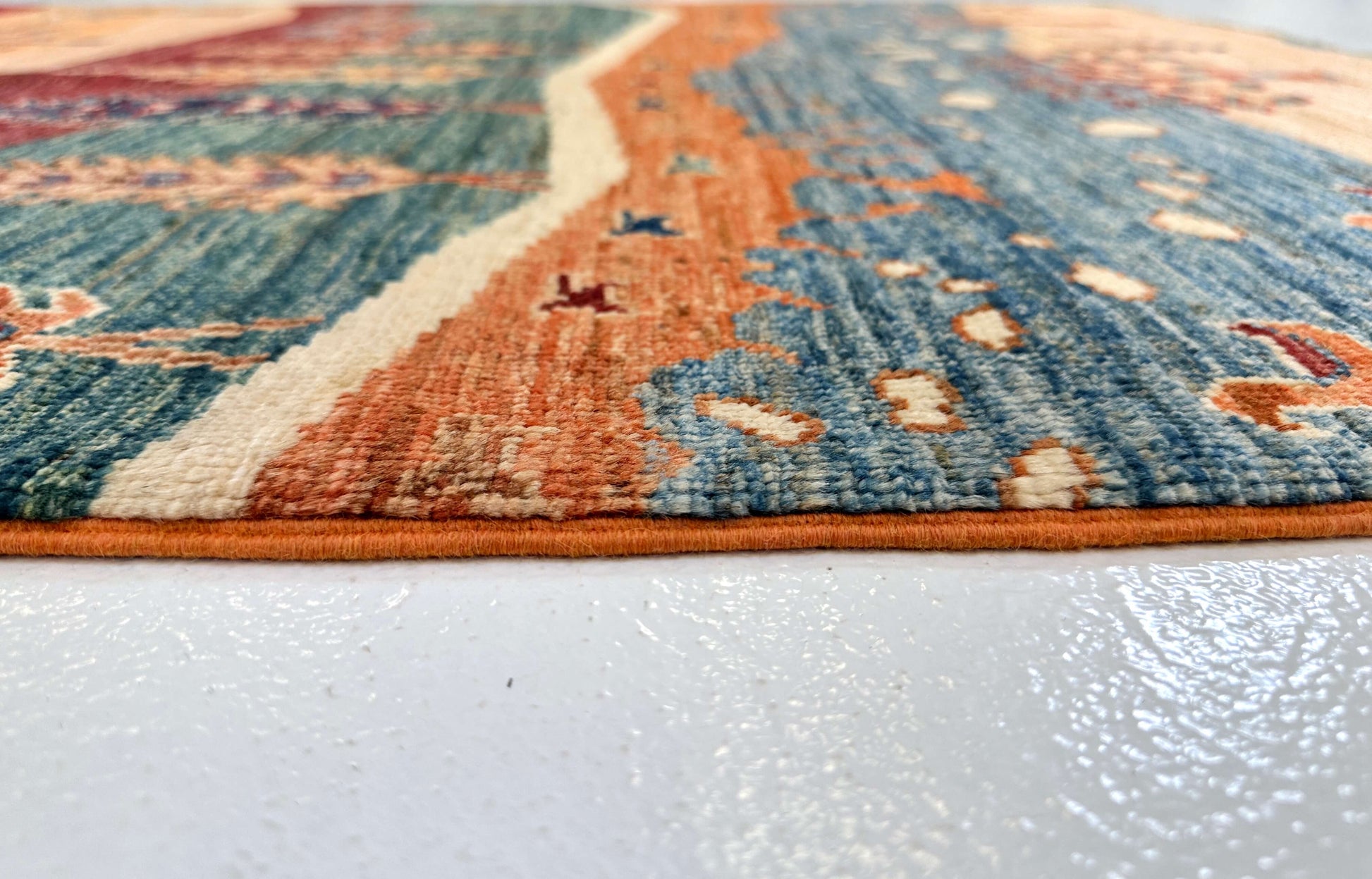 Afghan Gabbeh - Trees (3'05"x5'01") multicolor/rust-3