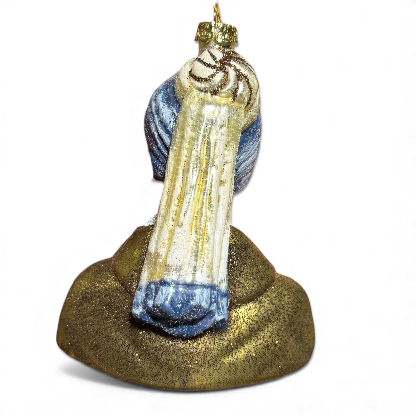 Girl with a Pearl Earring Johannes Vermer Glass Christmas Ornament