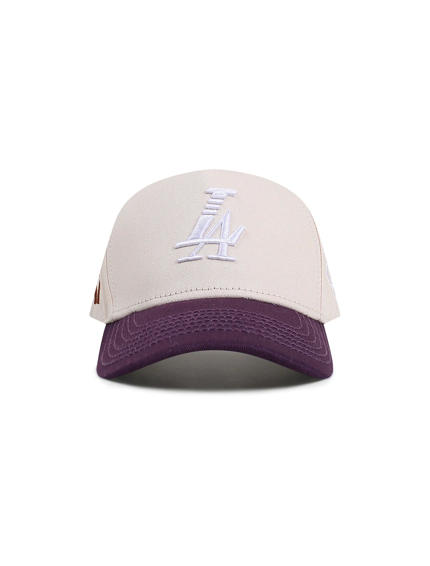 Reference Mens Paradise LA Hat - Cream/Purple