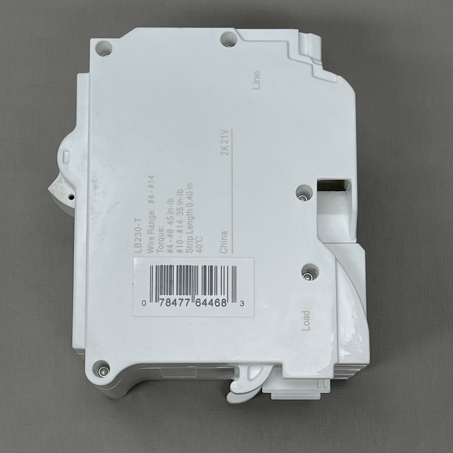 LEVITON 30A 2-Pole Plug-In Circuit Breaker 120/240V White 200-LB230-T (New)