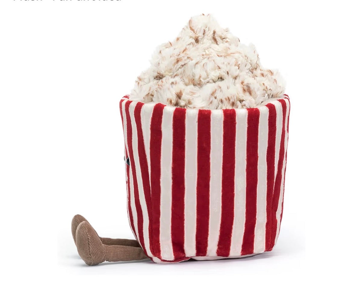 Pre-Order Movie Night Popcorn Plushie | 8.5” Ultra-Soft Sensory Food Toy