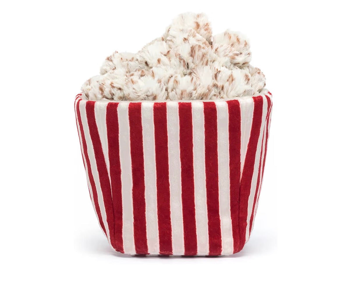 Pre-Order Movie Night Popcorn Plushie | 8.5” Ultra-Soft Sensory Food Toy