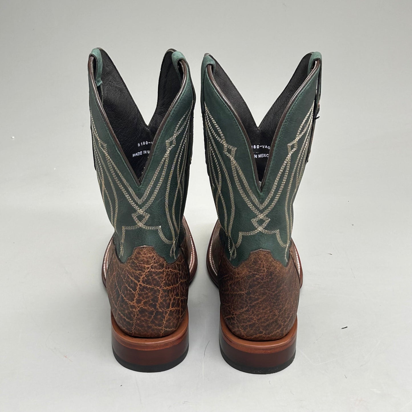 Tony Lama Tapadera Walnut Elephant Print Cowhide Style #TL317 Men's Size 8 EE