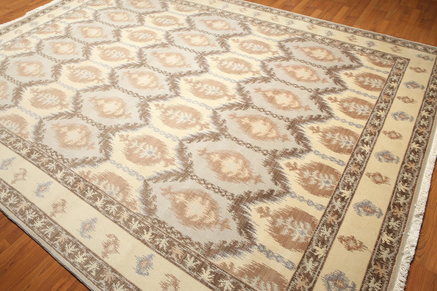 9' x 12' Hand knotted Wool Traditional Oriental Area Rug full pile 9x12 Beige-2