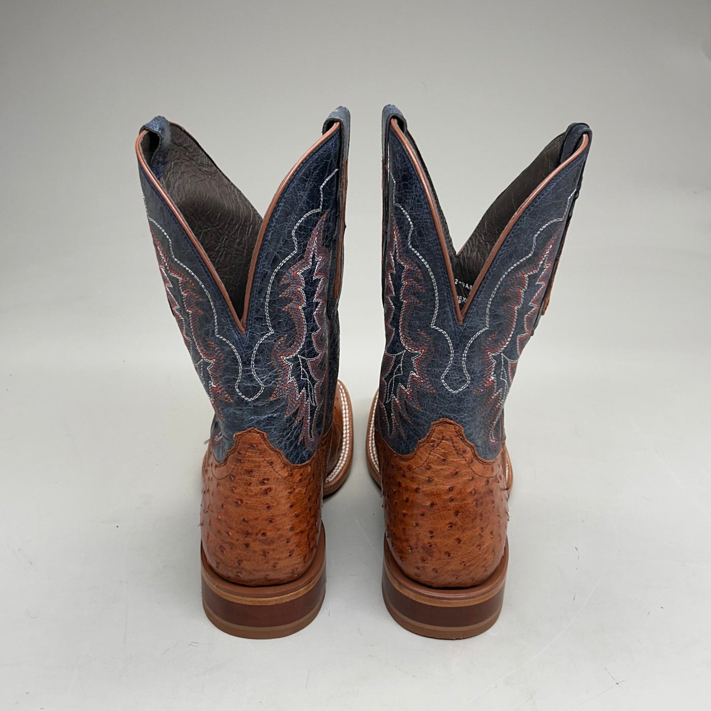 Tony Lama Murillo brandy Smooth Ostrich Style # SA6101 Men's Size 9 EE