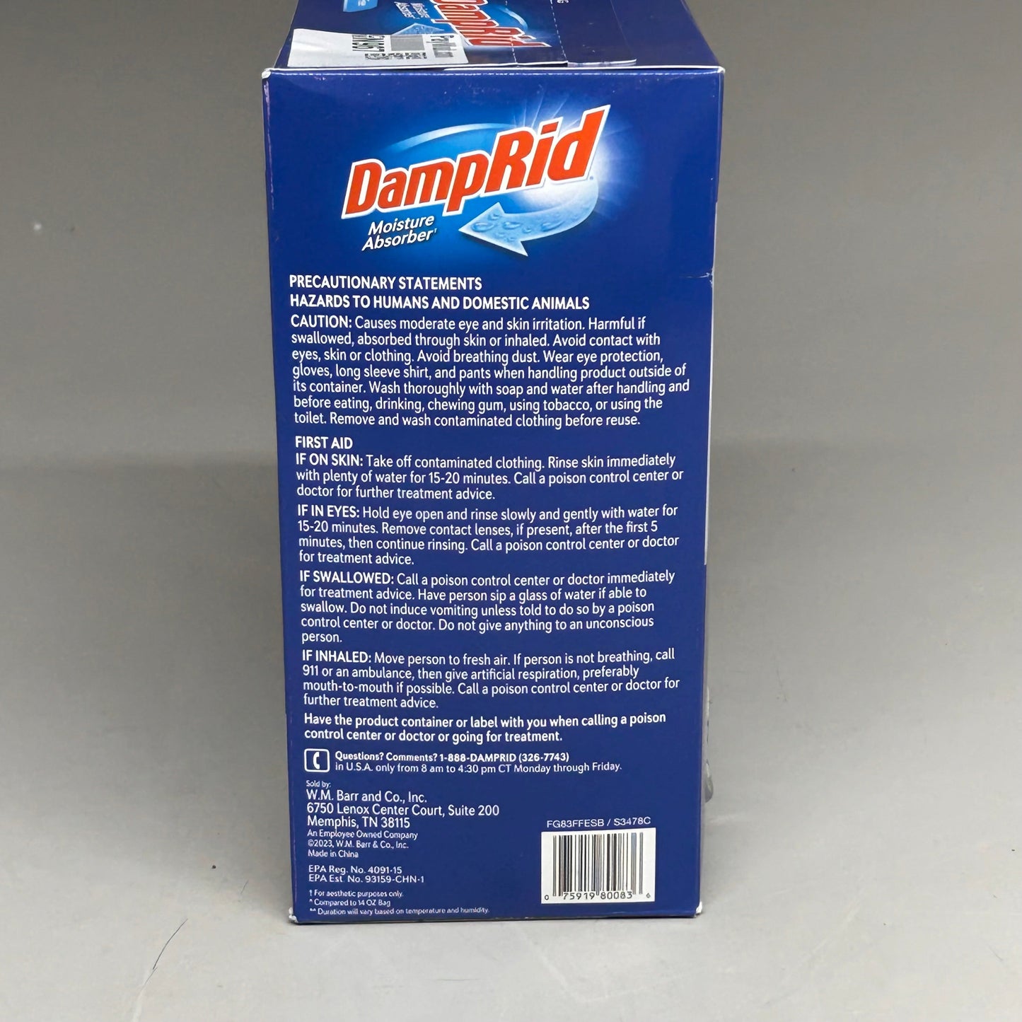 DAMPRID Fragrance Free Hanging Moisture Absorbers 3-PACK 15.4 oz FG83FFESB (New Other)