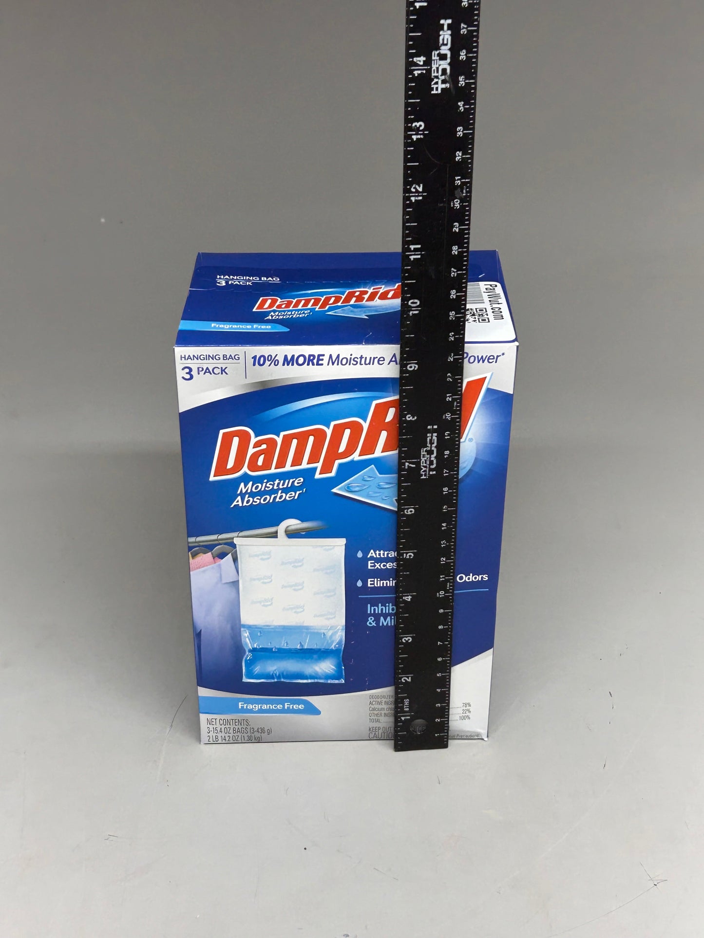 DAMPRID Fragrance Free Hanging Moisture Absorbers 3-PACK 15.4 oz FG83FFESB (New Other)