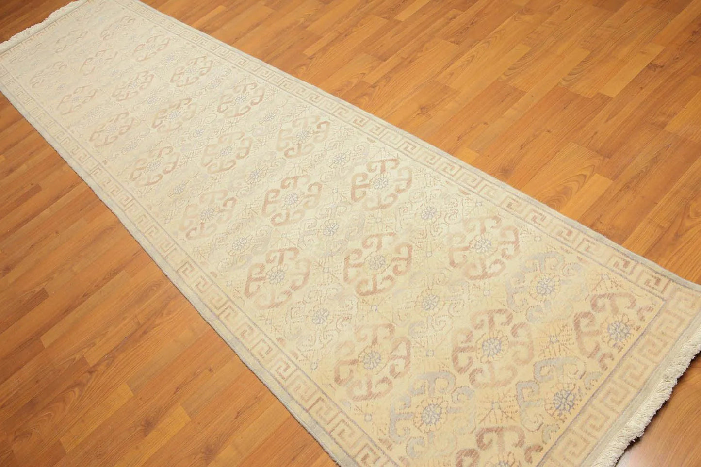 3' x 12' Hand Knotted Traditional Oriental Area Rug 100% Wool Runner Gray-0
