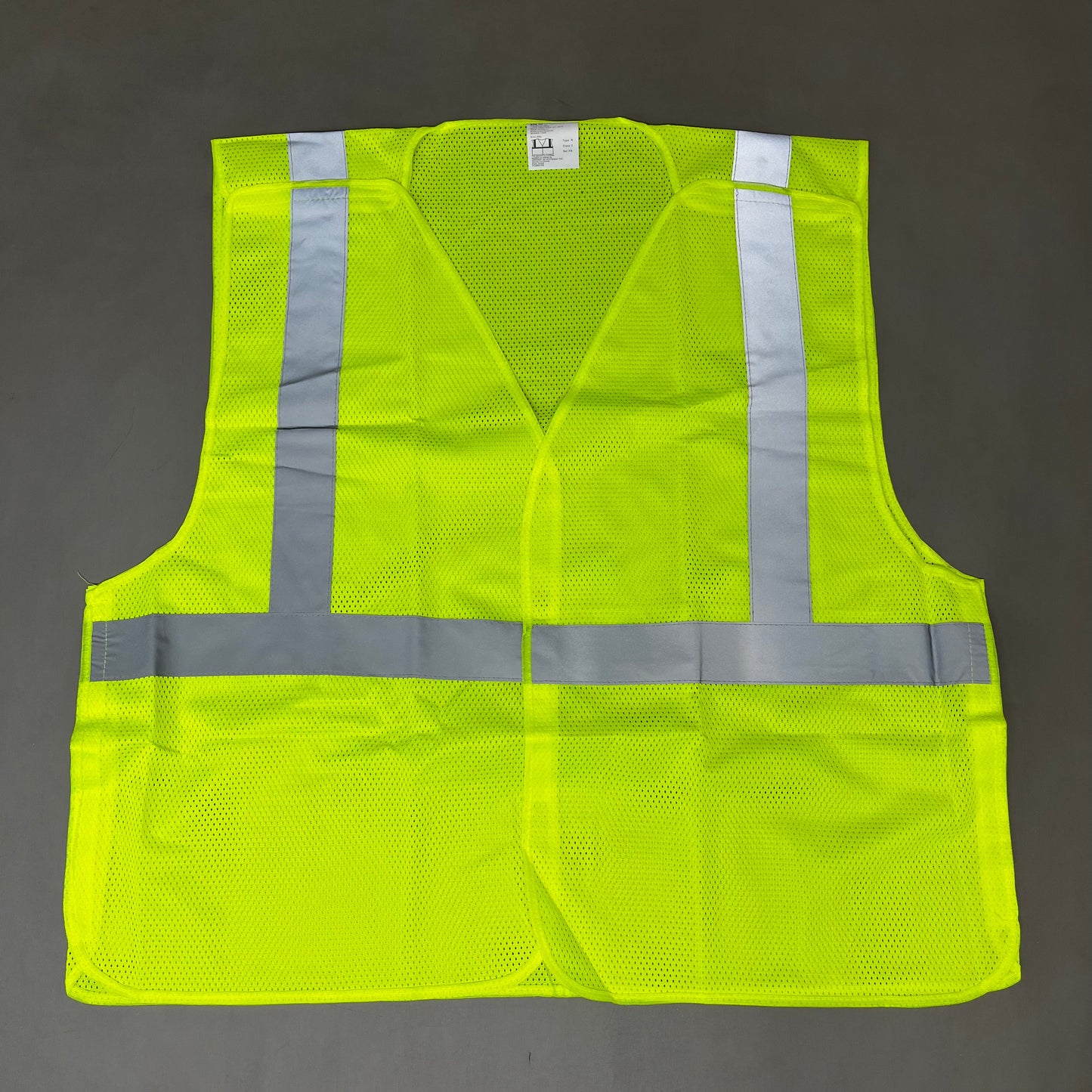 ASN INC Yellow Reflective Safety Vest Unisex Sz-3XL Neon Yellow 1409227 (New)