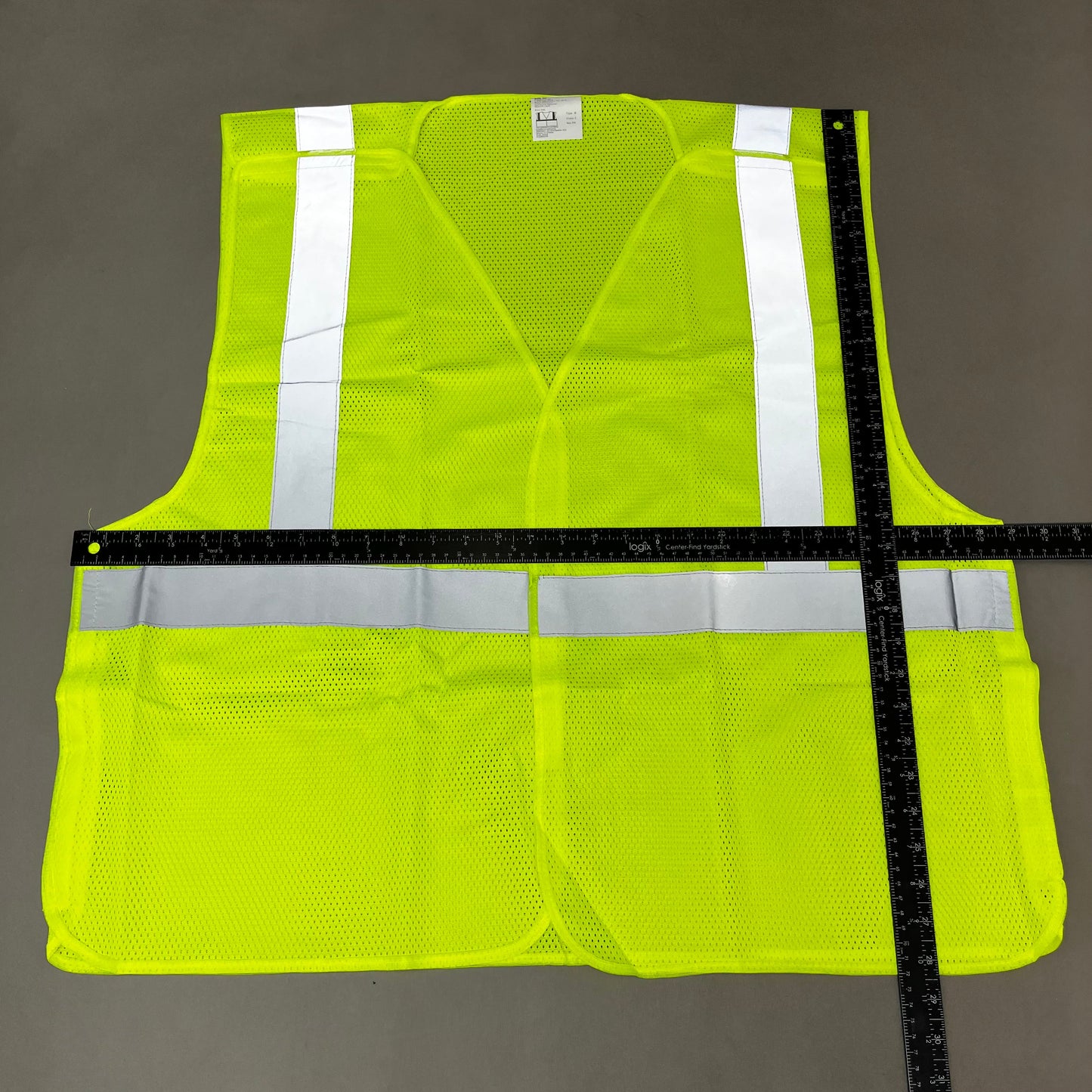 ASN INC Yellow Reflective Safety Vest Unisex Sz-3XL Neon Yellow 1409227 (New)