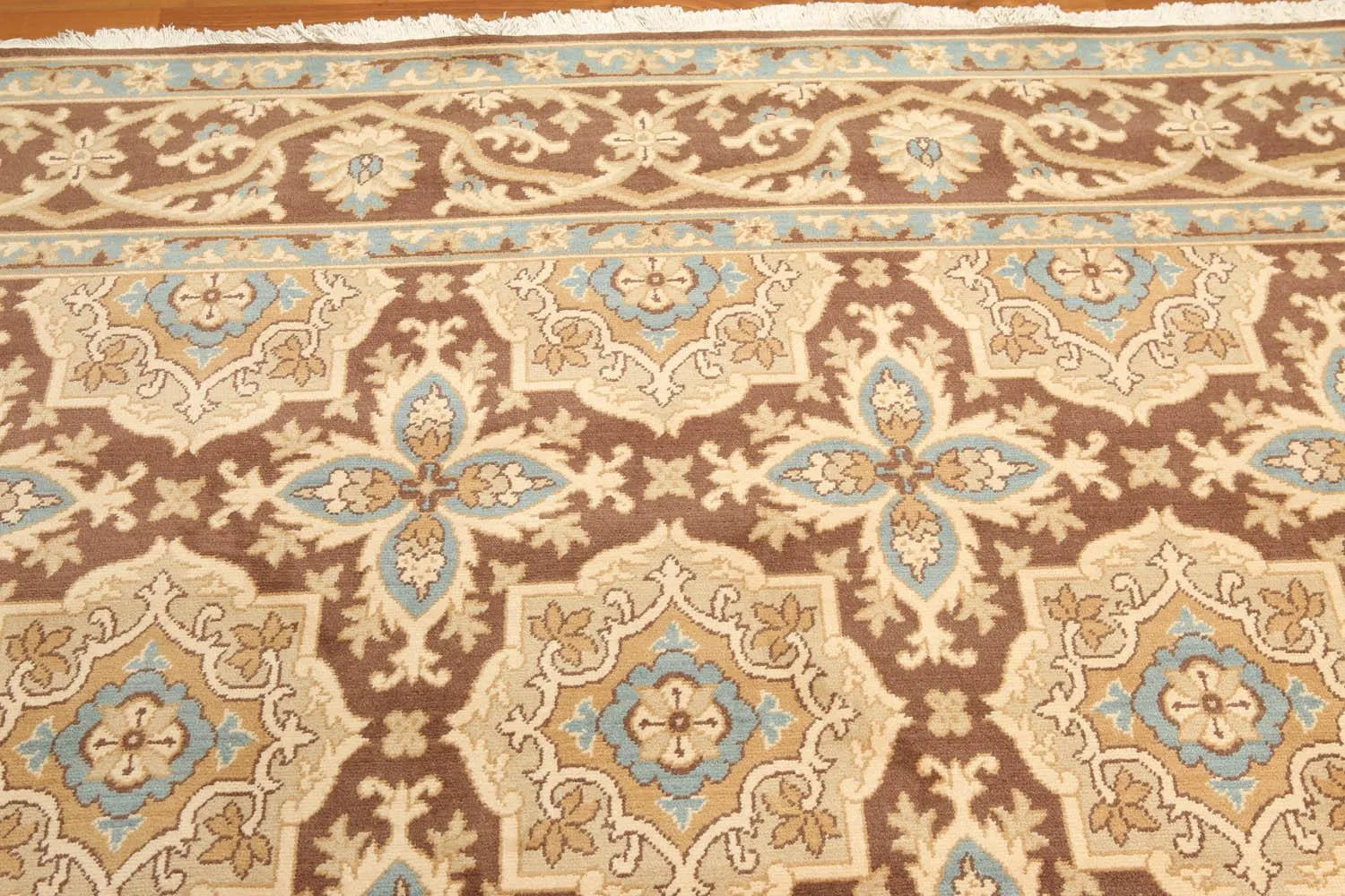 9' x 12' Traditional Oriental Area Rug 100% New Zealand wool New Beige-2
