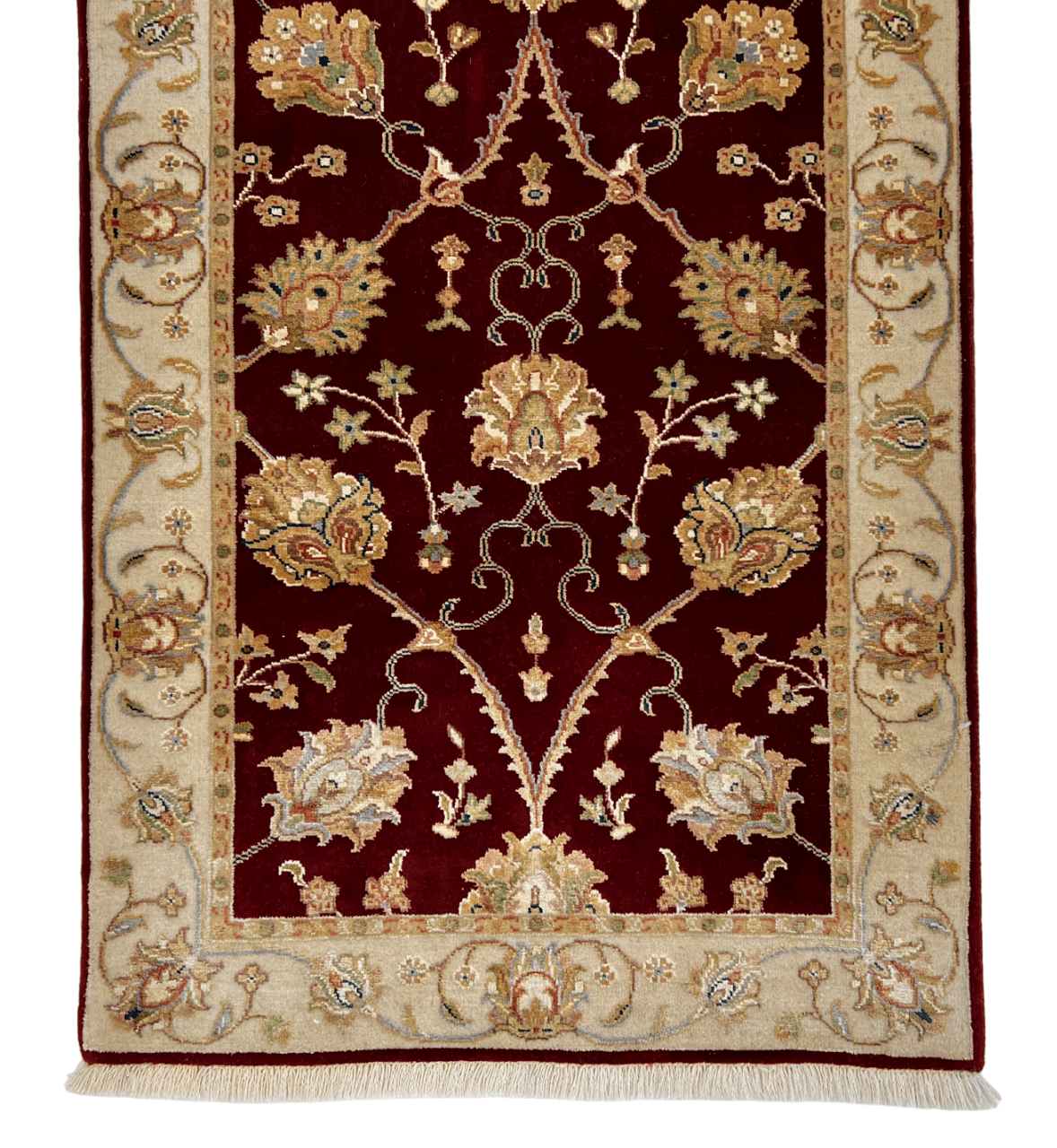 Wool w. silk Kumkapi red/ivo 2x3-1