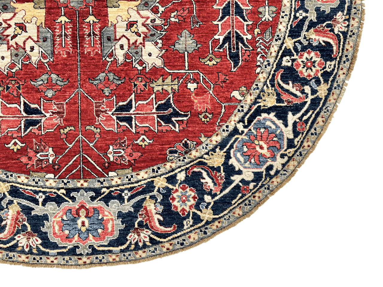Afghan Heriz (7'00" Round)-1