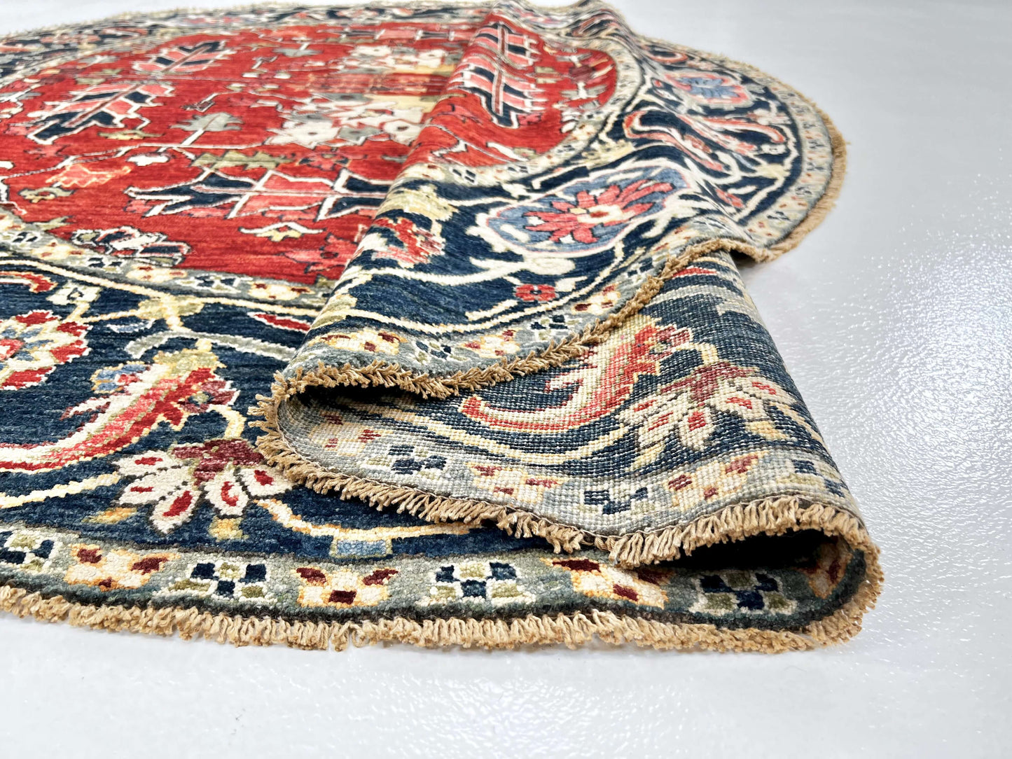 Afghan Heriz (7'00" Round)-3