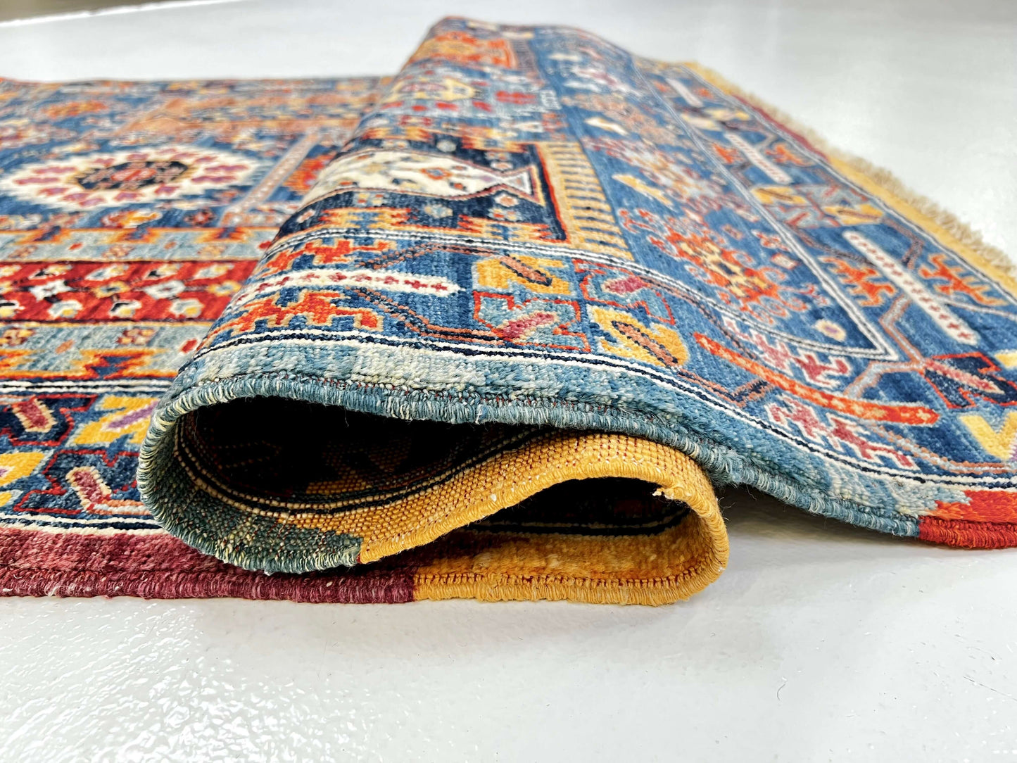 Afghan Wazir (3'04"x5'03") blue/multicolor-2