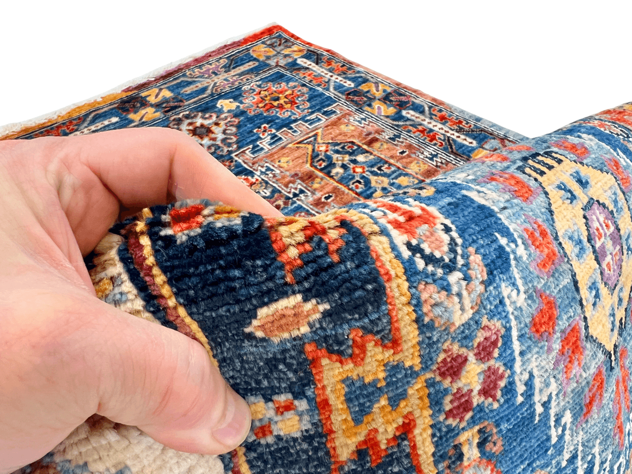 Afghan Wazir (3'04"x5'03") blue/multicolor-3